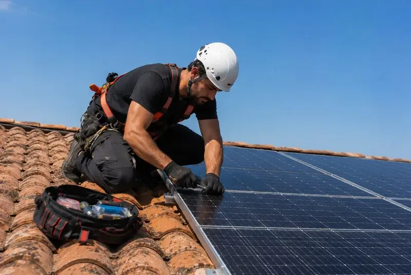 Maintenance et monitoring de panneaux solaires à Toulenne